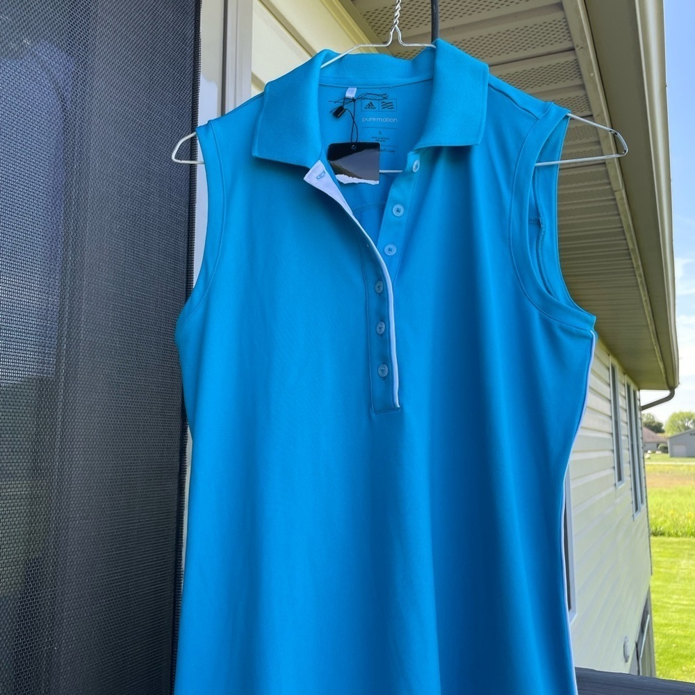 Adidas Puremotion Bright Blue Polo Shirt